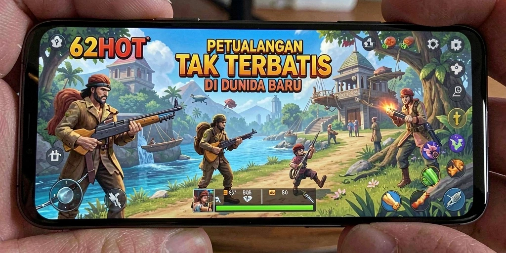 Gameplay seru dalam dunia petualangan 62HOT.