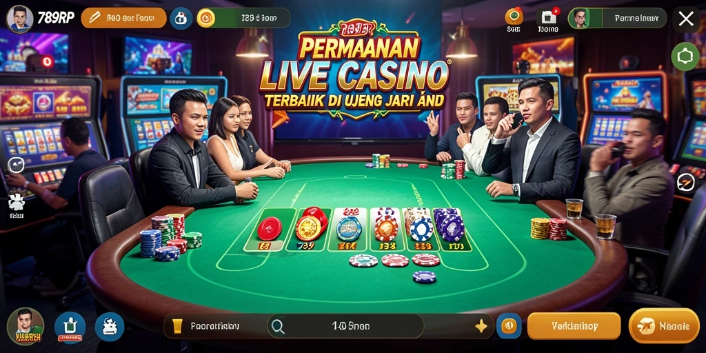 Tampilan menarik gameplay Live Casino di 789RP.