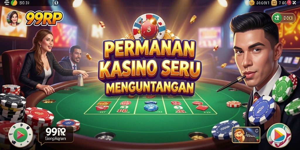 Tampilan gameplay seru dalam aplikasi Kasino 99RP.