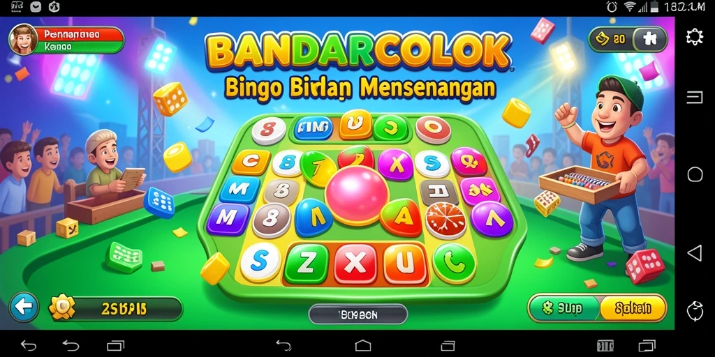 Tampilan menarik game Bingo BANDARCOLOK dengan fitur interaktif.