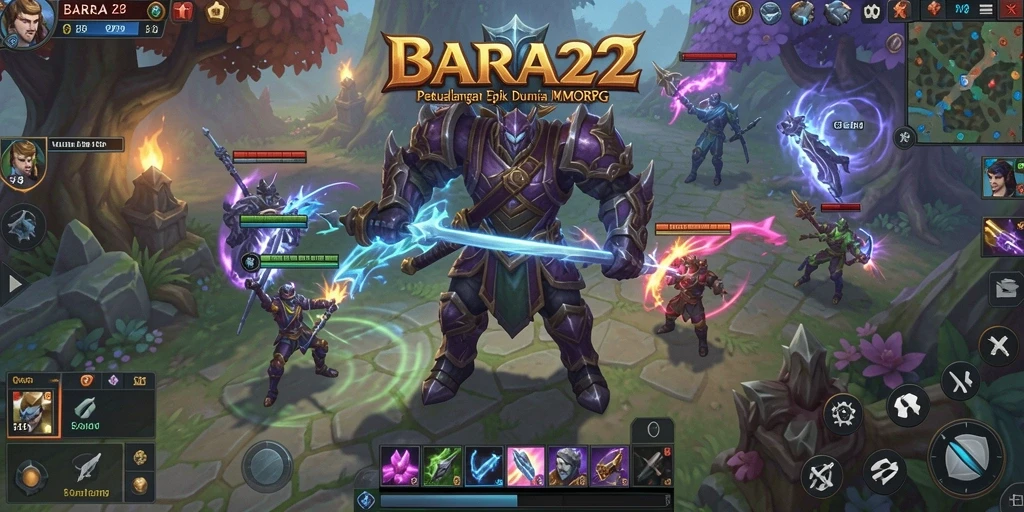 Tampilan gameplay BARA22 yang menarik dan interaktif.