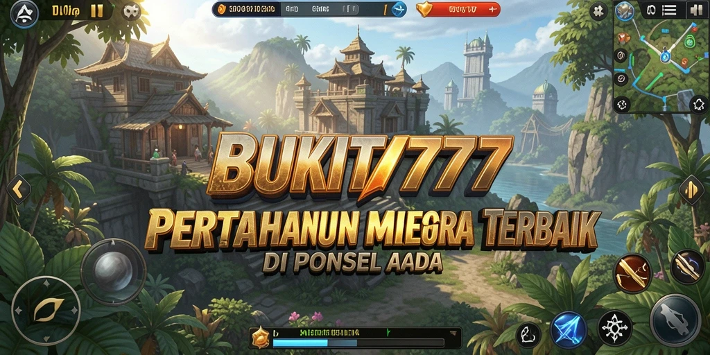 Screenshot gameplay BUKIT777 yang menampilkan menara dan strategi pertahanan.