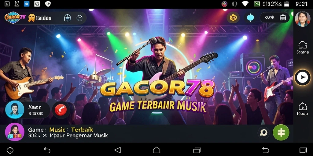 Tampilan gameplay seru GACOR78 dengan berbagai pilihan lagu.