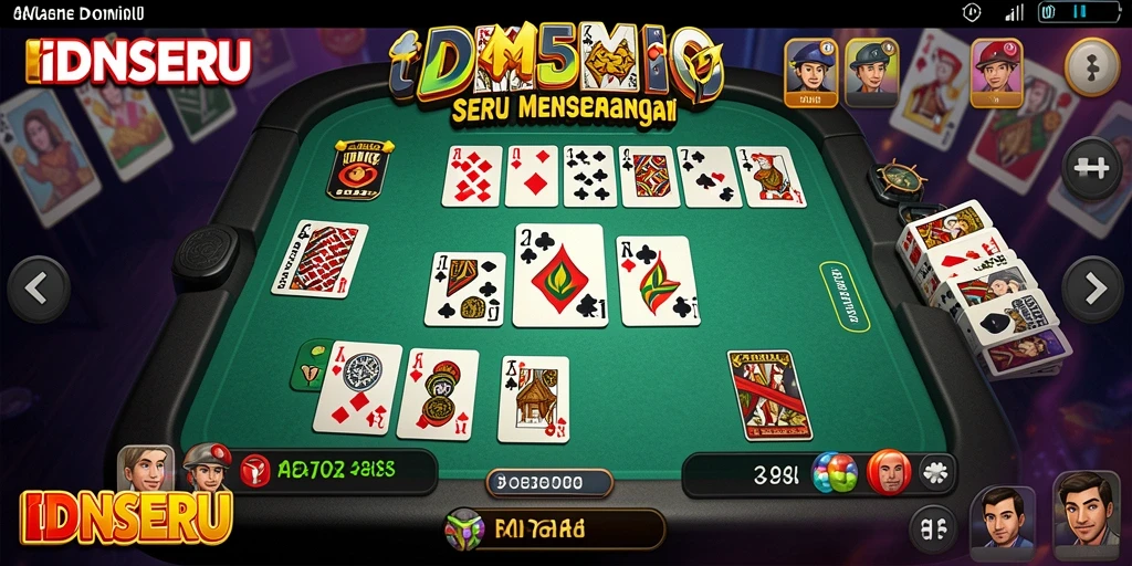 Tampilan gameplay Domino yang seru dan interaktif.