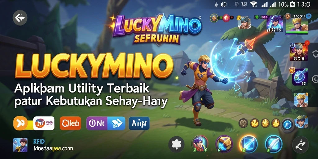 Tampilan antarmuka utama LUCKYMINO yang user-friendly dan intuitif.