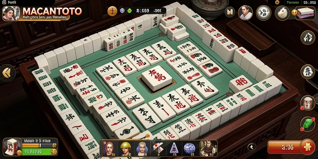 Screenshot gameplay MACANTOTO yang menampilkan suasana Mahjong yang menarik.
