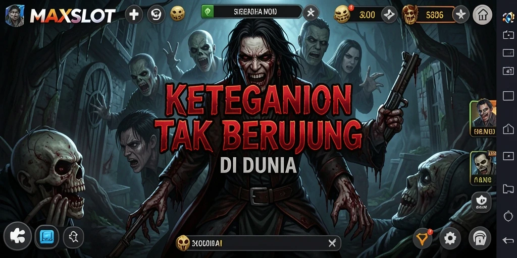 Tangkapan layar menampilkan momen mencekam dari gameplay HORROR MAXSLOT.