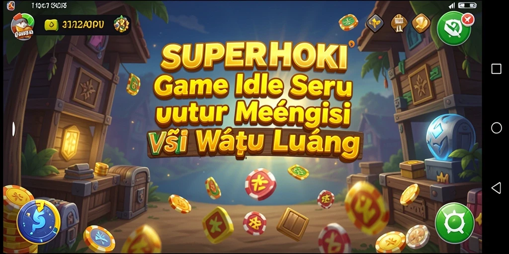 Screenshot SUPERHOKI menampilkan gameplay yang santai dan menarik.