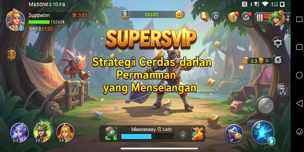 Tampilan menarik gameplay SUPERSVIP yang menantang.